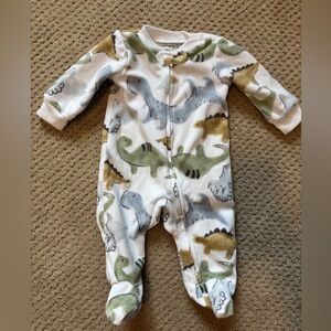 Carter's Dino Adventure Footie - Green, Gray, Tan